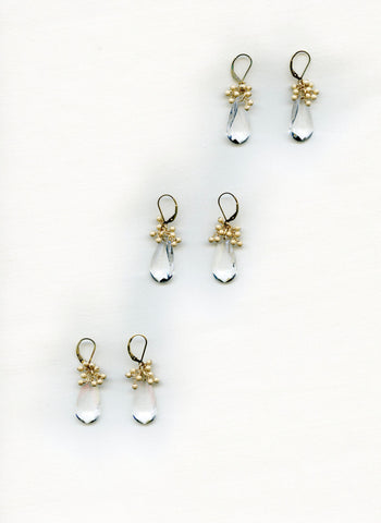 Custom Bridesmaid Swarovski Crystal Gold-filled earrings