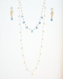 London Blue Topaz & Pearl Necklace