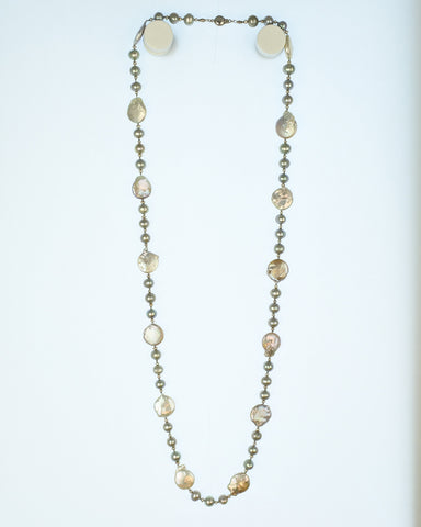 Grey Pearl 32" Necklace