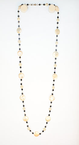 Swarovski Crystal & Pearl Necklace, Long