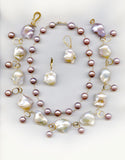 Custom Baroque & Pink Pearl Necklaces