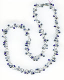 Amethyst, Iolite & Pearl Sterling Silver Necklace