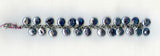 Sterling Silver Grey Coin Pearl Bracelet