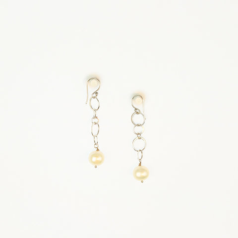 Chain & Pearl Earrings