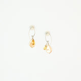 Citrine & Pearl drop Earrings