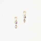 Amethyst & Keshi Pearl Earrings