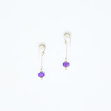 Amethyst Sterling Silver Earrings B