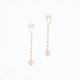 Labradorite & Pearl Earrings