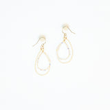 Pearl & Crystal Loop Earrings