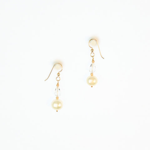 Swarovski crystal & Pearl Earrings G