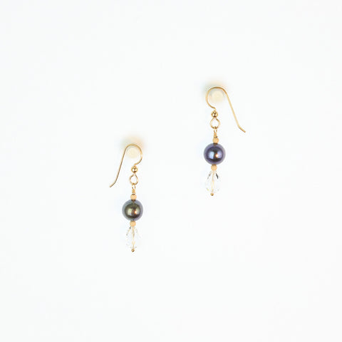 Swarovski crystal & Pearl Earrings F