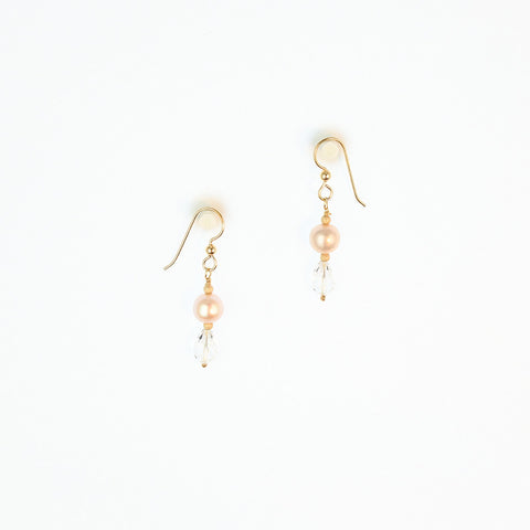 Swarovski crystal & Pearl Earrings E