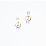 Amethyst Vermeil Loop Earrings