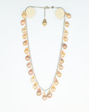 Teardrop Pearl Sterling Silver Necklace