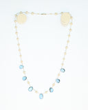 London Blue Topaz & Pearl Necklace