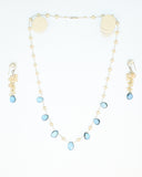 London Blue Topaz & Pearl Necklace