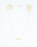 Gold-filled graduated Swarovski Pearl Bar necklace 1