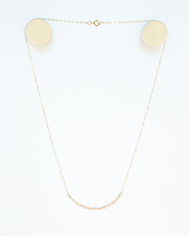 Gold-filled Swarovski crystal Bar Necklace - golden