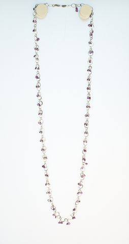 Garnet Sterling Silver Necklace