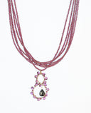 Six Strand Garnet Necklace