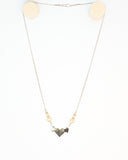 Triple Heart & Pearl Necklace