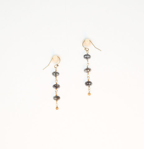 Moss Aquamarine Gold-filled Earrings A