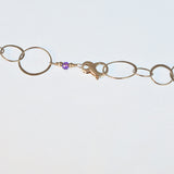 Amethyst & Sterling Silver Paisley Necklace