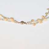 Labradorite & Keshi Pearl Double strand Necklace