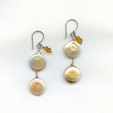 Pearl & Citrine Earrings