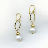 Pearl Knot Vermeil earrings