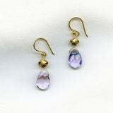 Amethyst Knot Vermeil Earrings