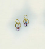 Amethyst Vermeil Loop Earrings