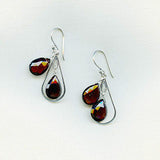 Garnet Sterling Silver earrings