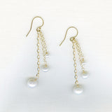 Gold-filled Pearls earrings