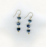 Moss Aquamarine Gold-filled Earrings A