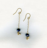 Moss Aquamarine Gold-filled Earrings B