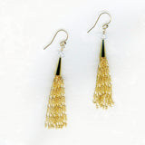 Tassel GF Earrings, crystal
