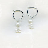 Loop Pearl Earrings with tiny pearls