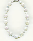 Hand-knotted Coin Pearl Necklace