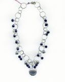 Amethyst & Sterling Silver Paisley Necklace