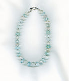 Clear & Blue Quartz Necklace