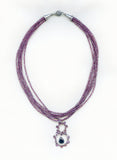 Six Strand Garnet Necklace
