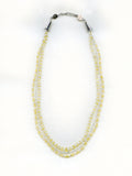 Yellow Aquamarine & Grey Keshi Pearl Necklace