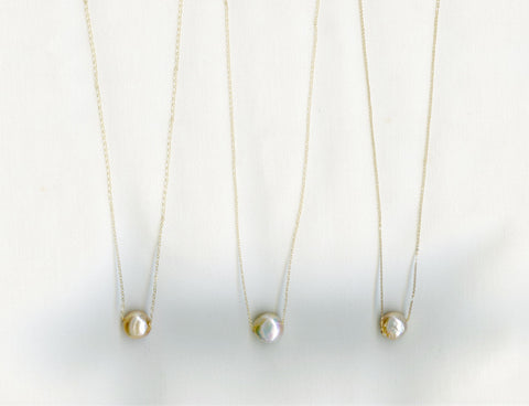 Custom natural pearl necklaces