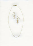 Gold-filled Pearl bar necklace