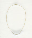 Gold-filled Pearls & Swarovski crystal Bar necklace