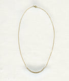 Gold-filled Swarovski crystal Bar Necklace - golden