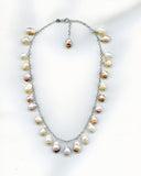 Teardrop Pearl Sterling Silver Necklace